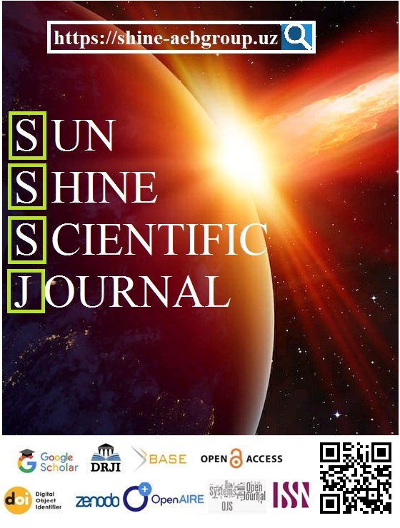 					View Vol. 1 No. 4 (2025): Sun Shine Scientific Journal (SSSJ) 4-son 1(4)
				